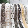 Hot Fix Rhinestone Ironing Chain DIY Clothing Shoes Bag Ironing Sewing Jewelry Accessories Gemstone Trim Belt Diamond Glue 1Yard