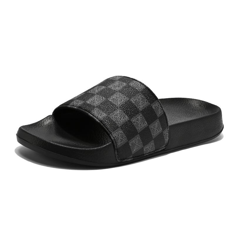 

Мужские тапочки 2025 Лето Уличная одежда Мужские Нескользящие Устойчивые к запаху Повседневные Уличные Пляжные тапочки 43 чёрный