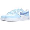 Nike Air Force 1 Abrasion Resistant Low Top Skateboard Shoes Women's Light Blue FV3654-111(Team252-)
