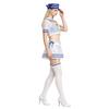 Set Costume Cosplay Rem Navy in Tessuto Poliestere per Fan di Anime e Giochi