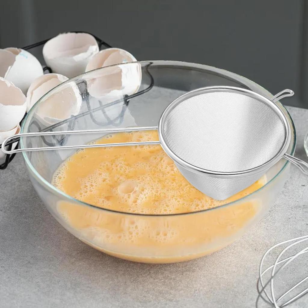 Strainers Fine Mesh Stainless Steel Colander Filter Tool Gadget Tea Sieve Colander for Kitchen Food Rice Oil Noodles Fruits