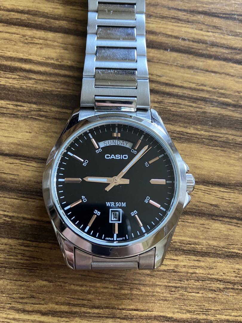 

[Б/У] Аналоговые часы Casio, Модель из нержавеющей стали, Не доступны в Японии