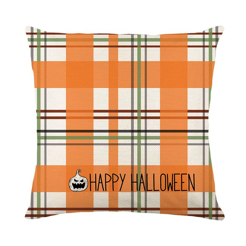 Halloween Pillow Cover Linen Printed Home Sofa Holiday Atmosphere Decorative Cushion Cover Pillow