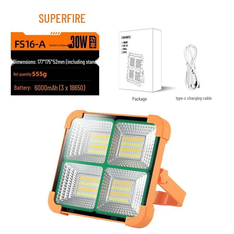 Solar Powered Outdoor Emergency Work Light