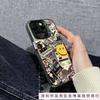 Graffiti Smiley Face Applies To Apple 16plus Mobile Phone Case iPhone16/15 Colored Silver 13promax Hard 12 Anti-drop 8