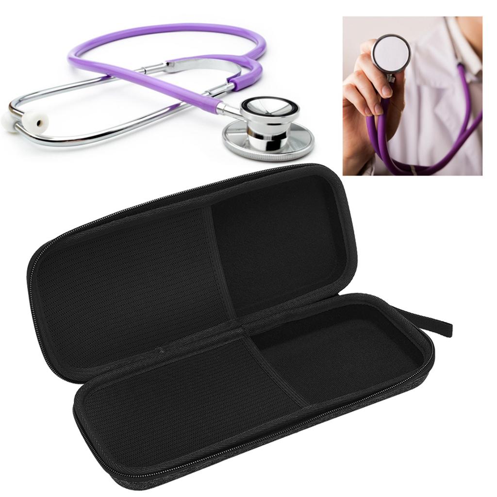 Simple Shockproof Stethoscope Storage Bag EVA Portable Stethoscope Organizer BoxBlack