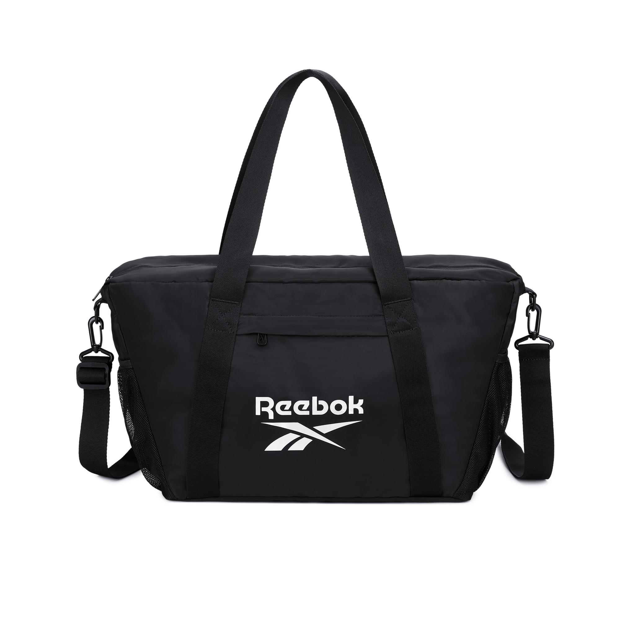 Reebok Тканевая дорожная сумка Женская Черная RB250626M