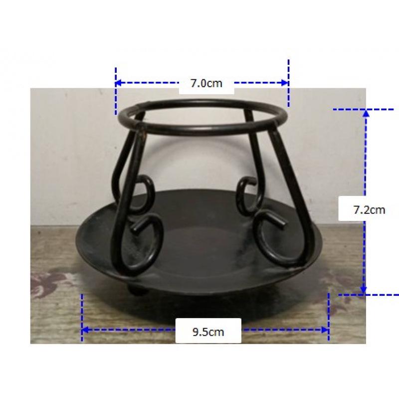 Ручной чугунный геометрический штатив для горшка: Ретро-украшения и ритуальный декор