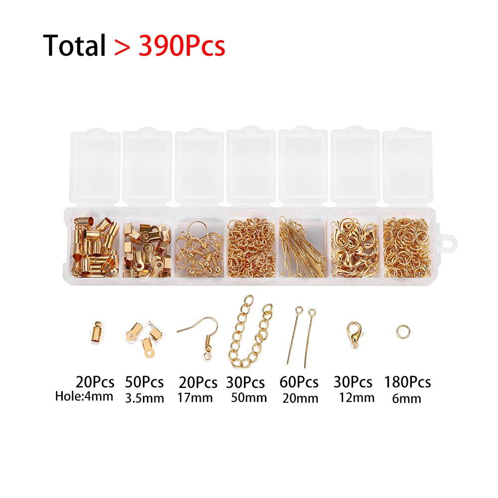 Alloy Accessories Jewelry Findings Set Repair Tools Lobster Clasp Open Jump Rings Earring Hooks for DIY Jewelry Making Supplies