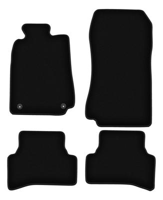 Covorașe de podea BASIC din velur negru pentru: Mercedes CLK W208 coupe (1997-2003)