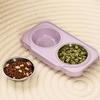 Anti-flip Pet High Footed Bowl Non-Slip Elevated Pet Feeder Bowl  Pet Supplies