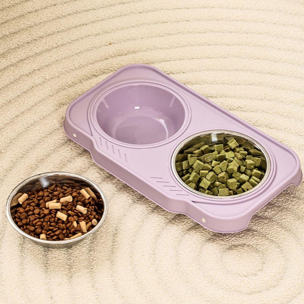 Anti-flip Pet High Footed Bowl Non-Slip Elevated Pet Feeder Bowl  Pet Supplies