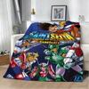 3D S-Saint S-Seiya Japan Anime Cartoon Flannel Blanket Soft Throw Blanket Art For Home Decor Bedroom Bed Sofa Picnic Fans Gifts