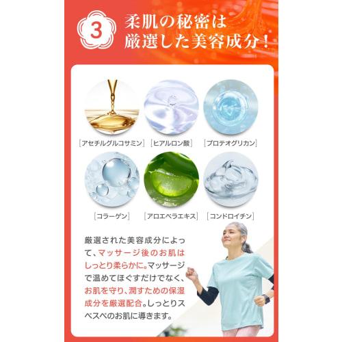 Kyono Jinwari's Glucosamine Topical Cream: Contains Glucosamine, Chondroitin, Proteoglycan, Hyaluronic Acid, and Collagen. This warming massage cream