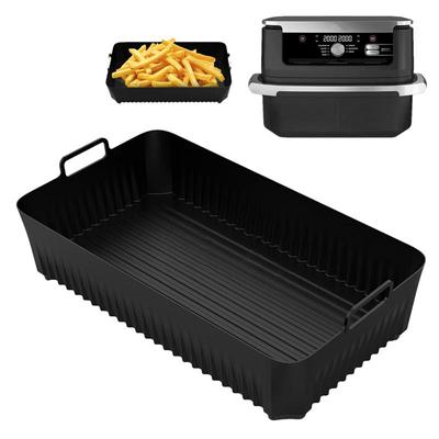 Rectangle Air Fryer Liners Reusable Silicone Baking Tray Airfryer Liners for Oven Air Fryers Kitchen Accessories for Ninja AF500