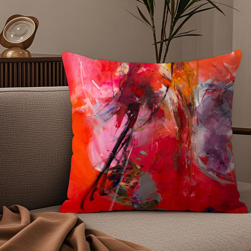 Mark Rothko Pillow Case Silky Elegant Comfort Sofa Bed Invisible Zipper