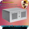 Wall-Mounted 4-Slot ITX CNC Industrial Computer Chassis, Silver-Gray