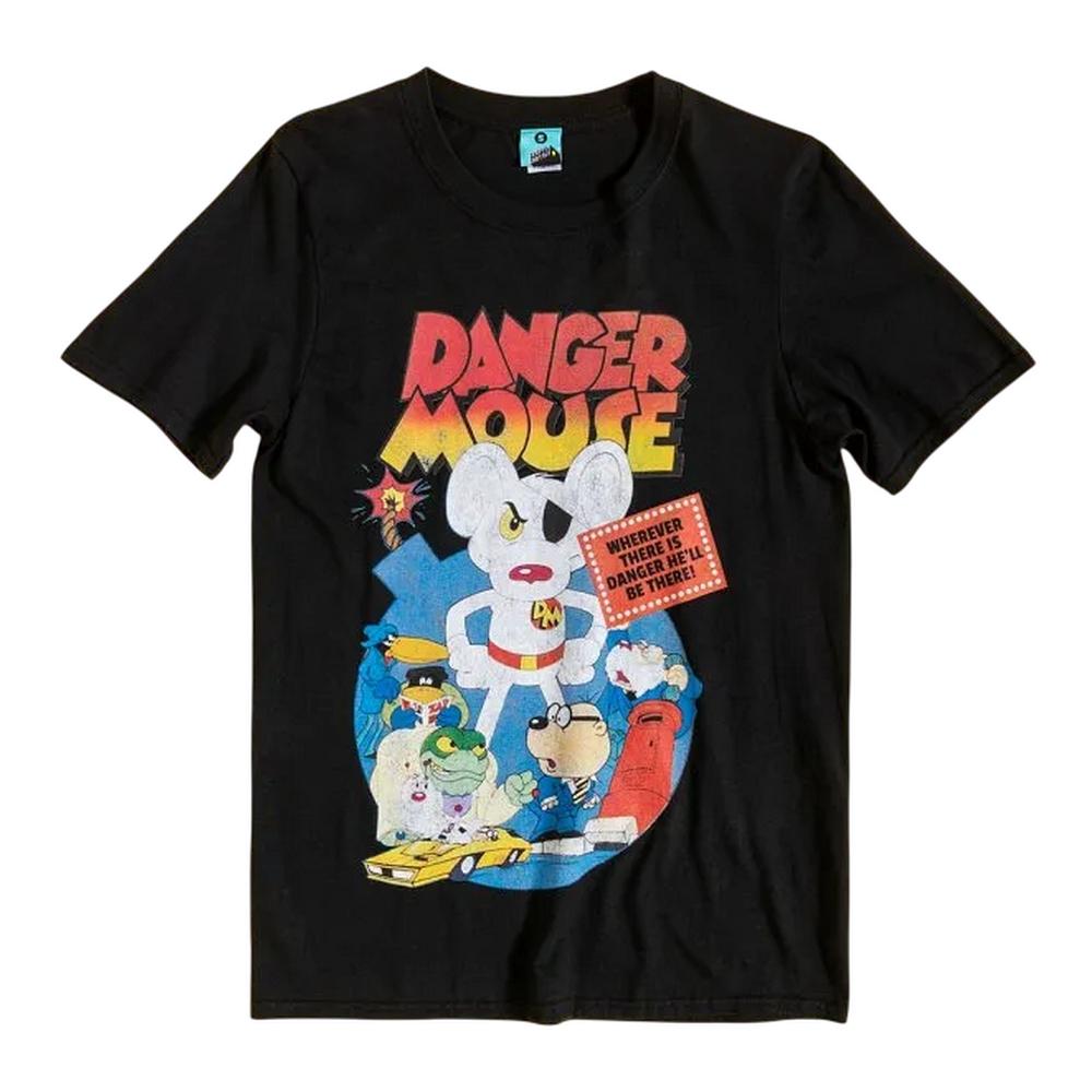 Danger Mouse Unisex Adult Retro T-Shirt