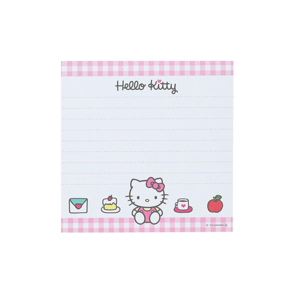 Stationery Sanrio Characters Goods Memo Pad Square Hello Kitty Pink S2849216 Sun-Star