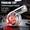 Llavero Portátil de Simulación de Turbina Turbo con Luz LED y Sonido Simulado Juguete Fidget Colgante para Aliviar el Estrés Regalo para Entusiastas de Coches