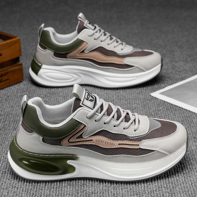 Nowa Moda Męskie Cztery Pory Roku Wygodne Buty na Grubej Podeszwie Studenci Chłopcy Modne Miękka Podeszwa Oddychające Casualowe Sneakersy do Biegania