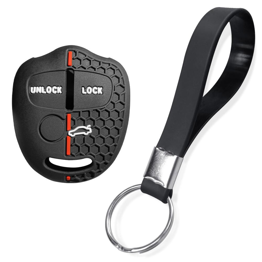 For Mitsubishi Outlander XL Pajero Lancer Asx Attrage Grandis 3 button Silicone car Key Protective Cover Case Keychain Shell