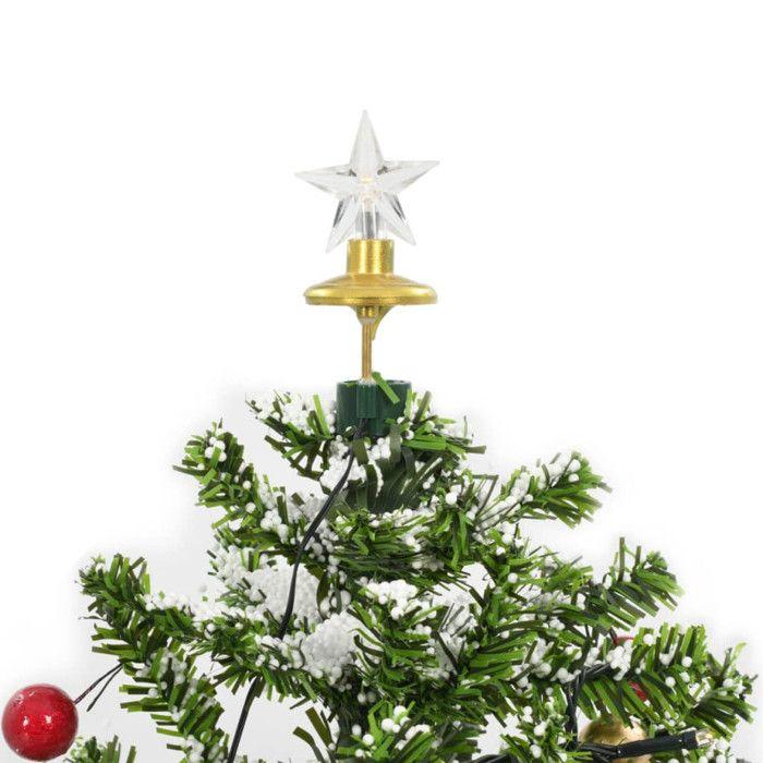 VidaXL Snowy Christmas Tree with Umbrella Base Artificial Christmas Tree Tree Christmas Decoration Living Room Sitting Room 284331