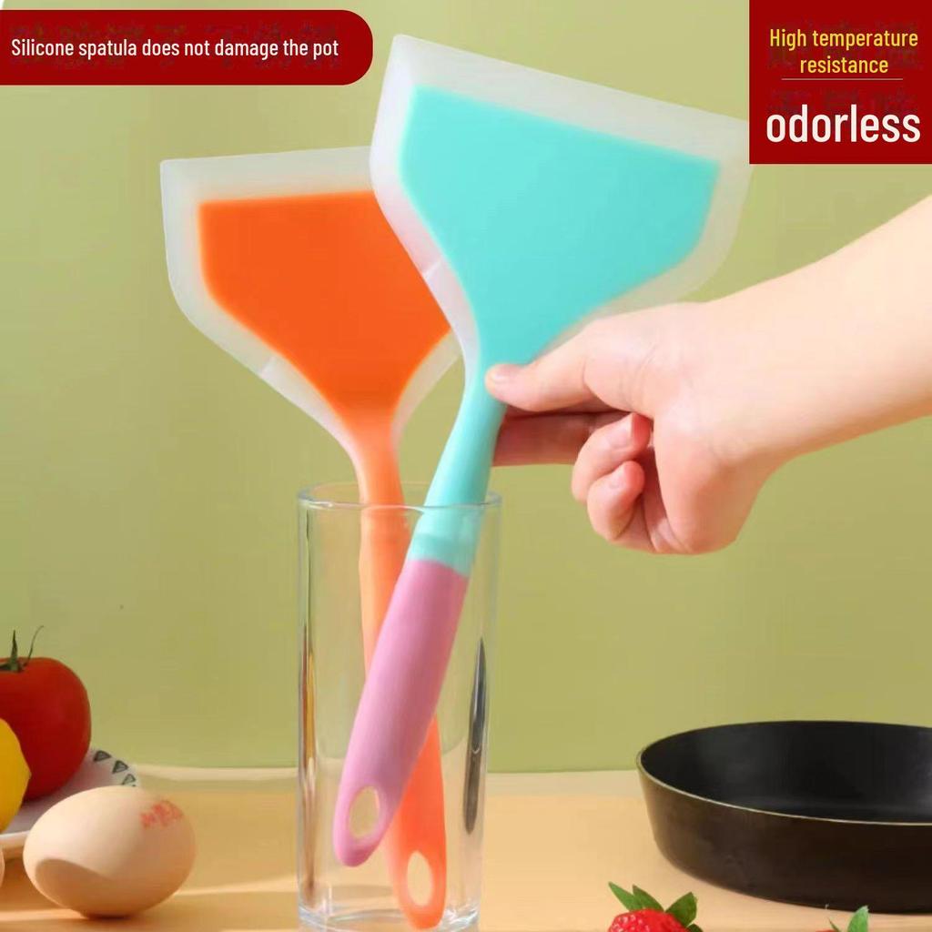 Tamagoyaki-Spatel aus Silikon mit breiter Öffnung – antihaftbeschichtetes, hochtemperaturbeständiges Küchenwerkzeug für den Haushalt
