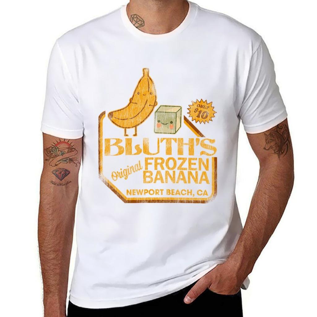 Arrested Development T-ShirtRetro Distressed Bluth's Banana Stand T-Shirt tops customs funny t shirts men