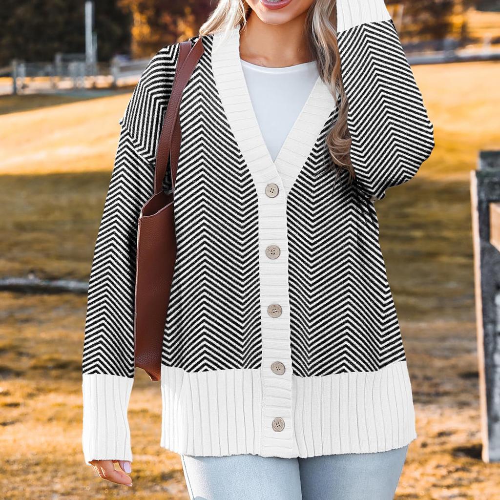 Women's Solid-color Fashionable Long-sleeved Top Cardigan