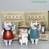 Random Cat Box Figure Model Decoration Cat Doll Meow Market Cat Action Figure Model Decoration Children's Gift