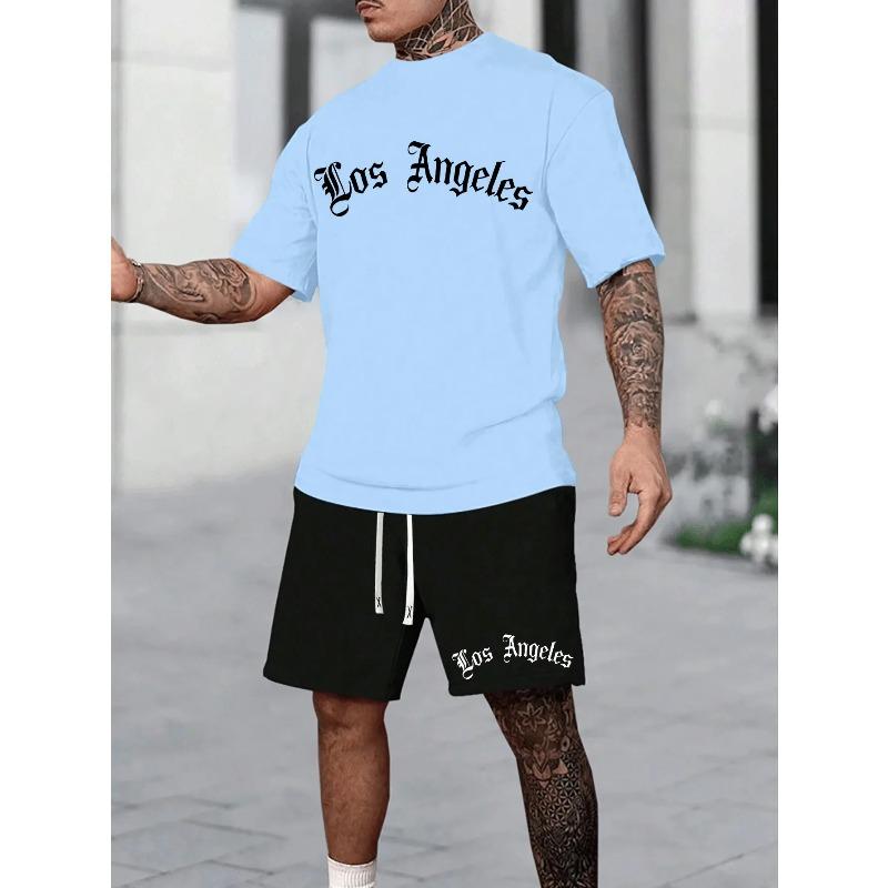 Fashion Printed Sports Suit Men's Casual Loose Sport Wear Men’s