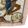 HERMES NAPOLEON Napoleon silk Calle 90 scarf pink silk Women Used