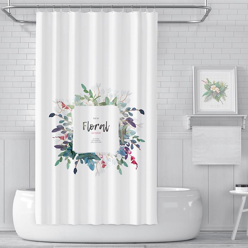 Koupelna zesílená vodotěsná záclona odolná proti plísním sprchový závěs Sprchový oddíl Závěs Sprchový závěs Koupelnový závěs Bez perforace