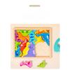 Heißes Neues 3D Puzzle Holzspielzeug Baby Lernen Pädagogisches Handgreifbrett Cartoon Tier Obst und Gemüse Puzzle Spielzeug Geschenke