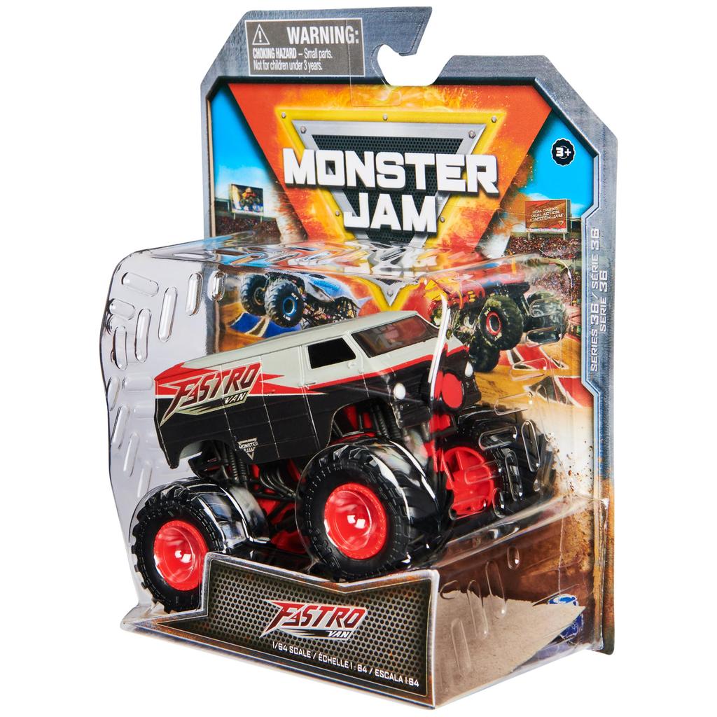 Monster Jam, Official Fastro Van Monster Truck, Die-Cast Vehicle, 1:64 Scale, Kids Toy for Boys 3+