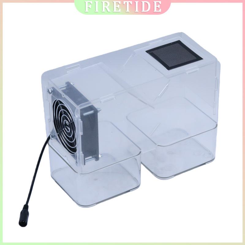USB Powered Acrylic Parrot Food Huller, Bird Seed Blower Machine for Millet Mix, Washable Shell Remover for Bird Feeder with USB Variable speed