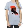 HARRY POTTER Womens/Ladies Battle Silhouette Cotton Boyfriend T-Shirt
