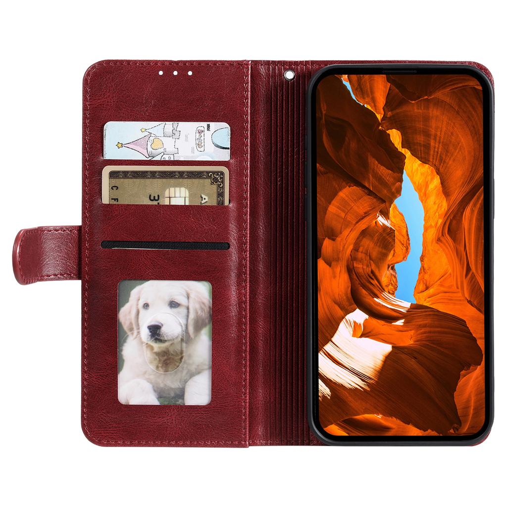 For Motorola Moto G86 5G Case 6 Card Slots PU Leather Anti-Fall Phone Cover with Wrist Strap