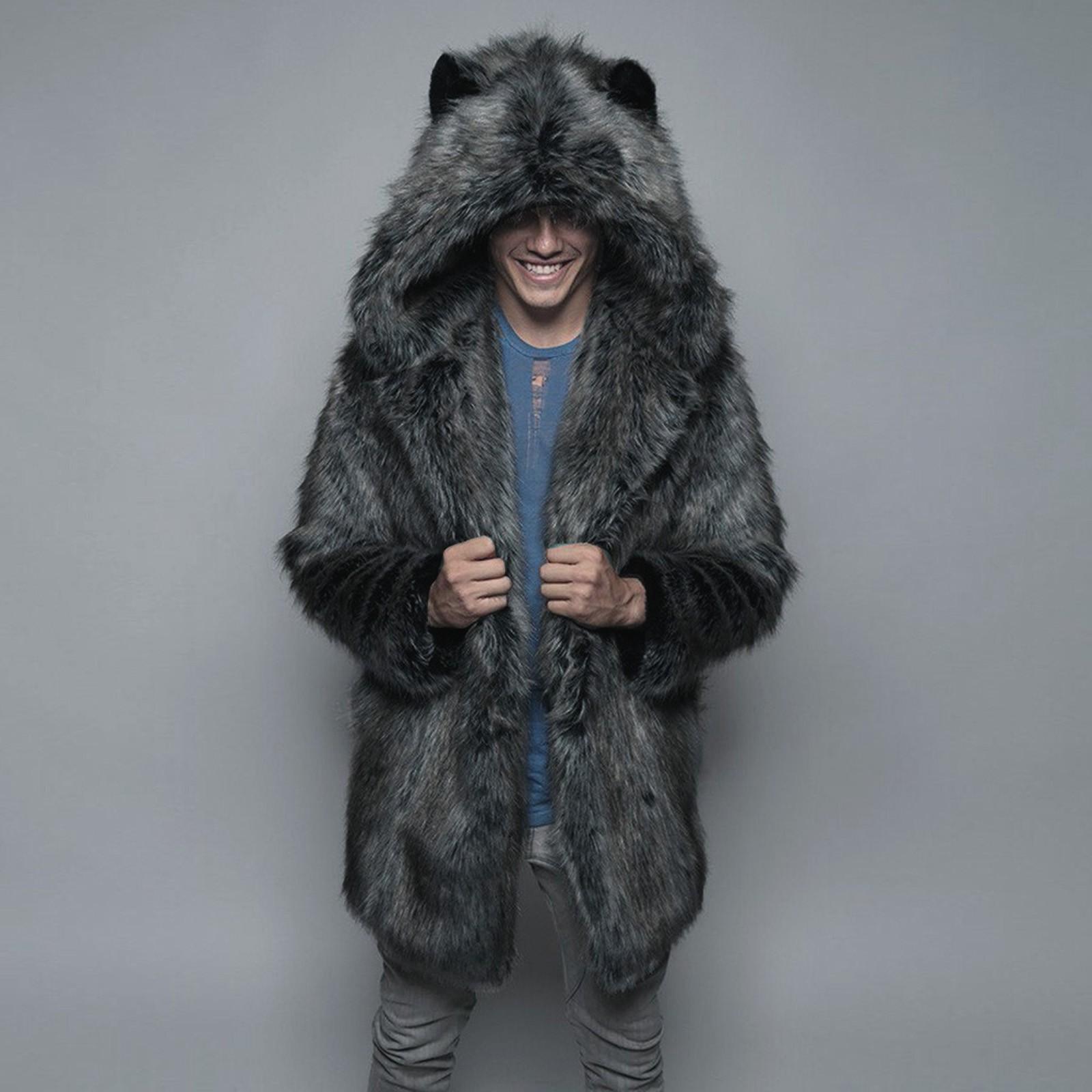 

Fashion Mens Warm Thick Coat Jacket Outwear Cardigan Overcoat S