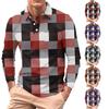 Men's Long-sleeved Collared Button-down Pocket Casual Top