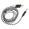 Headphone Upgrade Cable 3.5mm to Dual 2.5mm Silver Plated Copper Core Replacement Headset Wire for