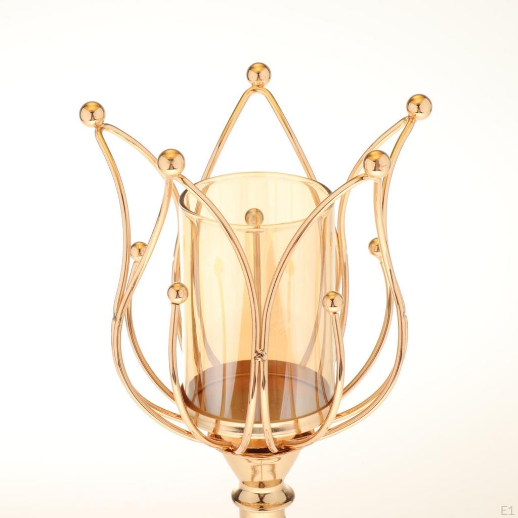 Metal Candlestick Holder Vintage Candle for Home Table Decoration, Wedding, Banquet