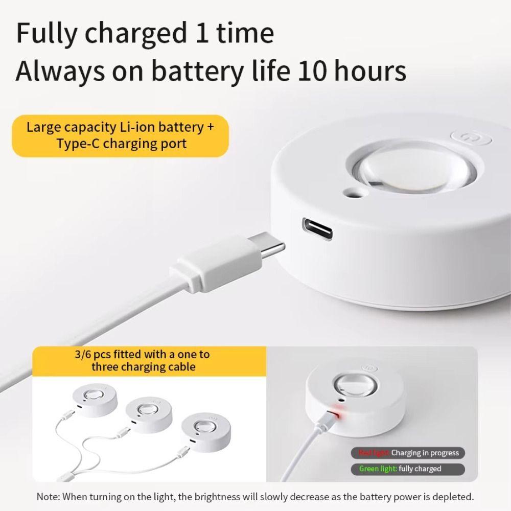 5V Rechargeable RGB LED Night Light IR Remote Control Rechargeable Lamp  Kitchen Cabinet