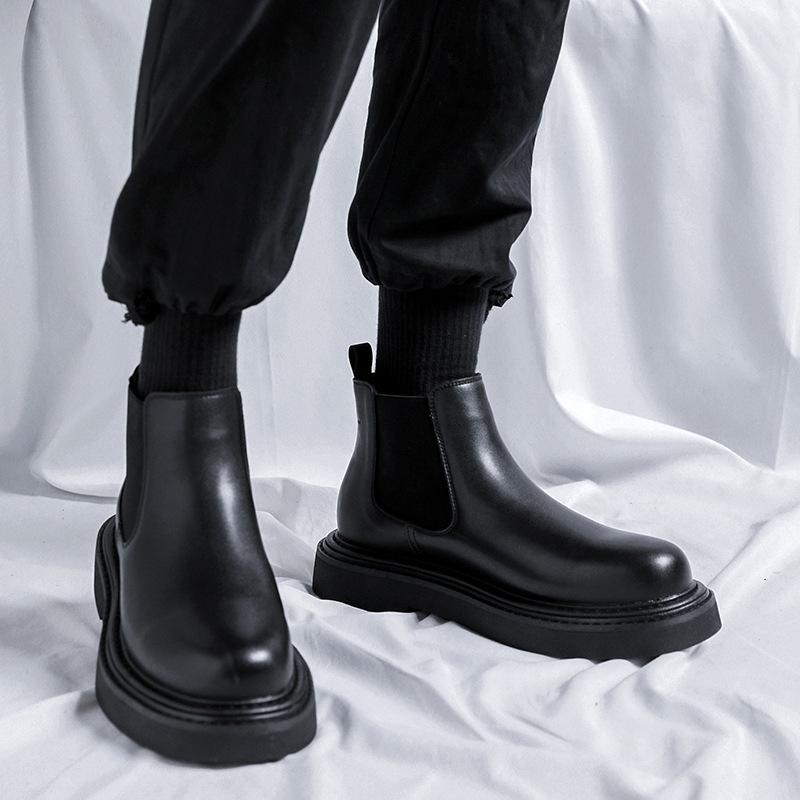 Chelsea boots men's tide summer low tube Martin boots men's handsome locomotive short boots Japanese casual shoes 59330-R