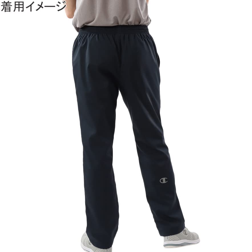 Champion Windproof Windbreaker Pants with Size M Men's Warm, Water-Repellent, One-Point Logo, Navy, (C3-USD15)