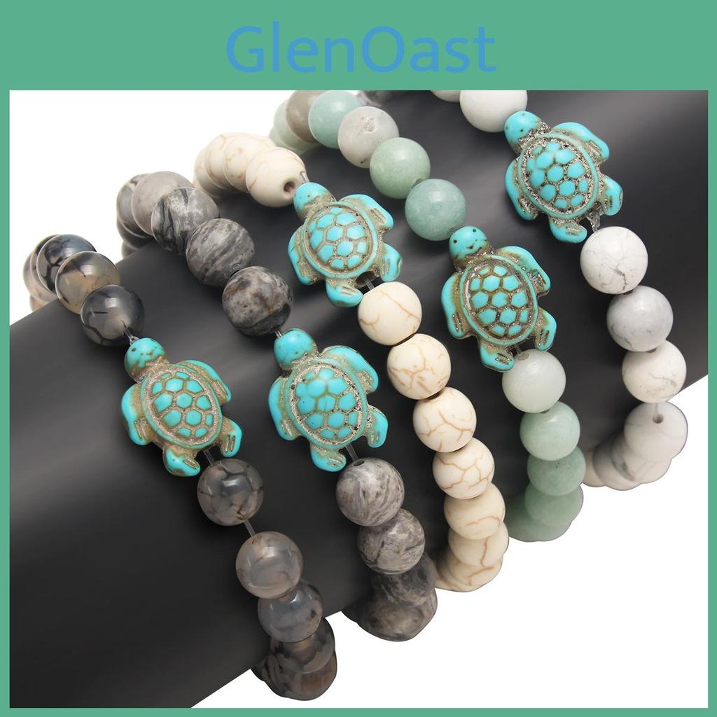 Geometric Turquoise And Lava Stone Beaded Bracelets For Men Women Gift