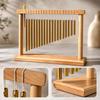 Windspiel mit rechteckigem Holzrahmen Bezaubernde Töne für Balkon, Garten