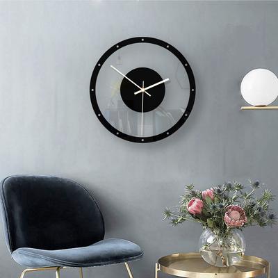 Style Wall Clock Silent Transparent Acrylic Clock  Home  Living Room