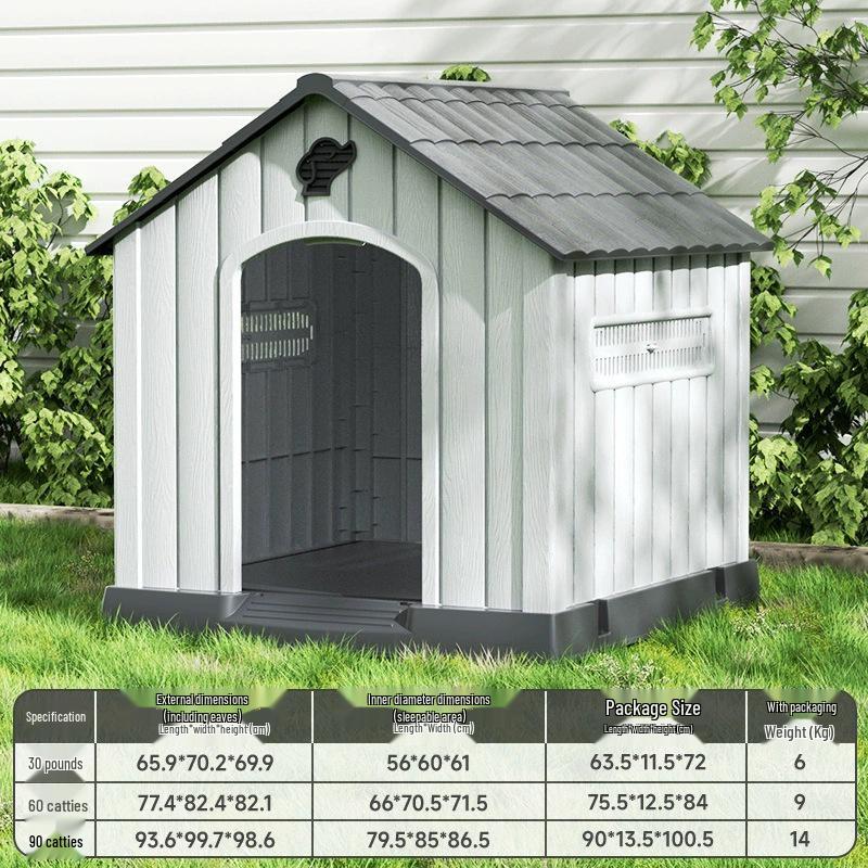 All-Season Outdoor Dog House: Rainproof, Coldproof Sleeping Nest for Large Dogs